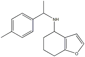 N-[1-(4-methylphenyl)ethyl]-4,5,6,7-tetrahydro-1-benzofuran-4-amine,,结构式