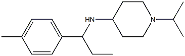 N-[1-(4-methylphenyl)propyl]-1-(propan-2-yl)piperidin-4-amine 化学構造式