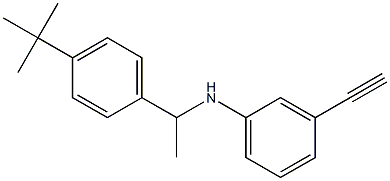 N-[1-(4-tert-butylphenyl)ethyl]-3-ethynylaniline 结构式