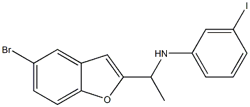 N-[1-(5-bromo-1-benzofuran-2-yl)ethyl]-3-iodoaniline Structure