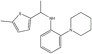N-[1-(5-methylthiophen-2-yl)ethyl]-2-(piperidin-1-yl)aniline,,结构式