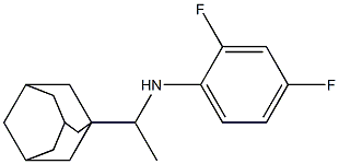 N-[1-(adamantan-1-yl)ethyl]-2,4-difluoroaniline Structure