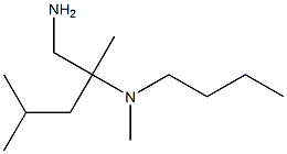 N-[1-(aminomethyl)-1,3-dimethylbutyl]-N-butyl-N-methylamine Structure