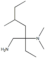 N-[1-(aminomethyl)-1-ethyl-3-methylpentyl]-N,N-dimethylamine,,结构式