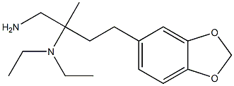 N-[1-(aminomethyl)-3-(1,3-benzodioxol-5-yl)-1-methylpropyl]-N,N-diethylamine Struktur