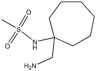 N-[1-(aminomethyl)cycloheptyl]methanesulfonamide 化学構造式