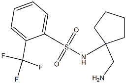 N-[1-(aminomethyl)cyclopentyl]-2-(trifluoromethyl)benzene-1-sulfonamide Struktur