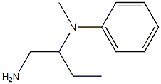 N-[1-(aminomethyl)propyl]-N-methyl-N-phenylamine 结构式