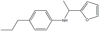 N-[1-(furan-2-yl)ethyl]-4-propylaniline,,结构式