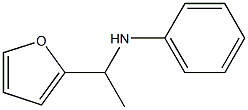 N-(α-メチルフルフリル)アニリン 化学構造式