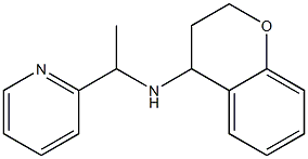 N-[1-(pyridin-2-yl)ethyl]-3,4-dihydro-2H-1-benzopyran-4-amine 结构式