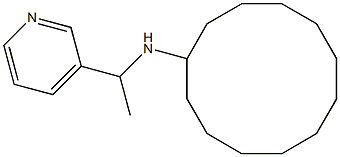 N-[1-(pyridin-3-yl)ethyl]cyclododecanamine Structure