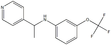 N-[1-(pyridin-4-yl)ethyl]-3-(trifluoromethoxy)aniline Structure