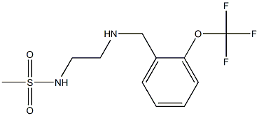 N-[2-({[2-(trifluoromethoxy)phenyl]methyl}amino)ethyl]methanesulfonamide Struktur