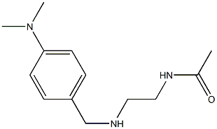 N-[2-({[4-(dimethylamino)phenyl]methyl}amino)ethyl]acetamide 结构式