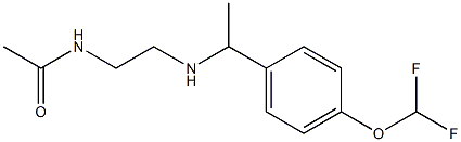 N-[2-({1-[4-(difluoromethoxy)phenyl]ethyl}amino)ethyl]acetamide Structure