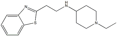 N-[2-(1,3-benzothiazol-2-yl)ethyl]-1-ethylpiperidin-4-amine 化学構造式