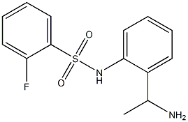 N-[2-(1-aminoethyl)phenyl]-2-fluorobenzenesulfonamide