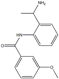 N-[2-(1-aminoethyl)phenyl]-3-methoxybenzamide Struktur