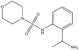 N-[2-(1-aminoethyl)phenyl]morpholine-4-sulfonamide Struktur