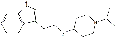 N-[2-(1H-indol-3-yl)ethyl]-1-(propan-2-yl)piperidin-4-amine,,结构式