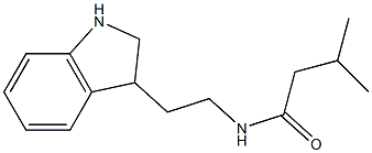 N-[2-(2,3-dihydro-1H-indol-3-yl)ethyl]-3-methylbutanamide Struktur