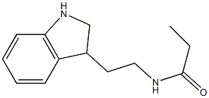 N-[2-(2,3-dihydro-1H-indol-3-yl)ethyl]propanamide Structure