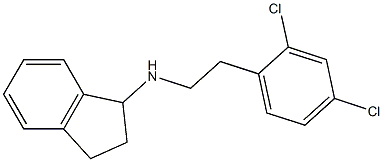 N-[2-(2,4-dichlorophenyl)ethyl]-2,3-dihydro-1H-inden-1-amine,,结构式