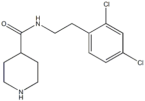 N-[2-(2,4-dichlorophenyl)ethyl]piperidine-4-carboxamide 结构式