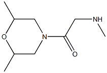 N-[2-(2,6-dimethylmorpholin-4-yl)-2-oxoethyl]-N-methylamine Struktur