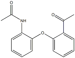 N-[2-(2-acetylphenoxy)phenyl]acetamide,,结构式
