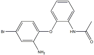 N-[2-(2-amino-4-bromophenoxy)phenyl]acetamide 化学構造式