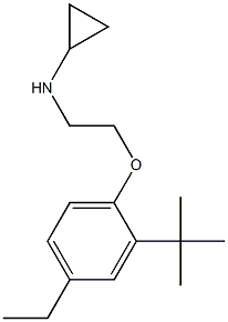 N-[2-(2-tert-butyl-4-ethylphenoxy)ethyl]cyclopropanamine Structure