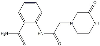N-[2-(aminocarbonothioyl)phenyl]-2-(3-oxopiperazin-1-yl)acetamide