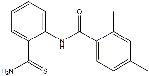 N-[2-(aminocarbonothioyl)phenyl]-2,4-dimethylbenzamide,,结构式