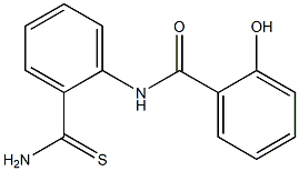 N-[2-(aminocarbonothioyl)phenyl]-2-hydroxybenzamide Struktur