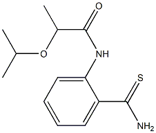 N-[2-(aminocarbonothioyl)phenyl]-2-isopropoxypropanamide 结构式