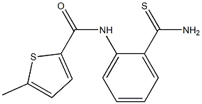 N-[2-(aminocarbonothioyl)phenyl]-5-methylthiophene-2-carboxamide Struktur