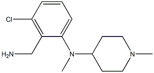 N-[2-(aminomethyl)-3-chlorophenyl]-N,1-dimethylpiperidin-4-amine Structure