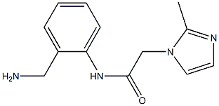 N-[2-(aminomethyl)phenyl]-2-(2-methyl-1H-imidazol-1-yl)acetamide Struktur