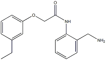 N-[2-(aminomethyl)phenyl]-2-(3-ethylphenoxy)acetamide Structure