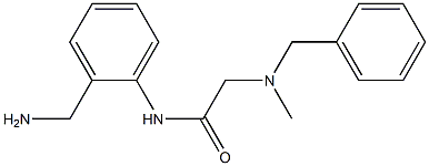 N-[2-(aminomethyl)phenyl]-2-[benzyl(methyl)amino]acetamide Structure