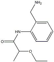 N-[2-(aminomethyl)phenyl]-2-ethoxypropanamide,,结构式