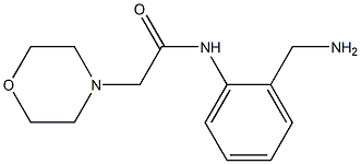N-[2-(aminomethyl)phenyl]-2-morpholin-4-ylacetamide Struktur