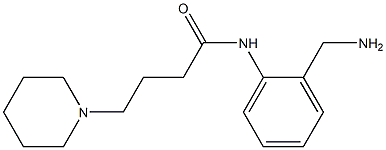 N-[2-(aminomethyl)phenyl]-4-piperidin-1-ylbutanamide Structure