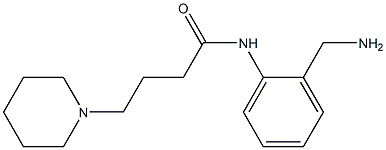 N-[2-(aminomethyl)phenyl]-4-piperidin-1-ylbutanamide,,结构式