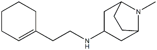 N-[2-(cyclohex-1-en-1-yl)ethyl]-8-methyl-8-azabicyclo[3.2.1]octan-3-amine Struktur