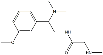  N-[2-(dimethylamino)-2-(3-methoxyphenyl)ethyl]-2-(methylamino)acetamide