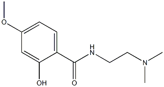 N-[2-(dimethylamino)ethyl]-2-hydroxy-4-methoxybenzamide 化学構造式