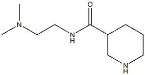 N-[2-(dimethylamino)ethyl]piperidine-3-carboxamide,,结构式